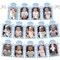 Big Dot of Happiness Blue Snowflakes 1st Birthday - DIY Boy Winter ONEderland Party Decor - 1-12 Monthly Picture Display - Photo Banner